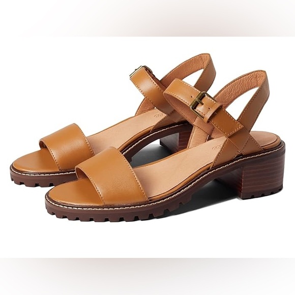 Madewell Shoes - Madewell The Erin Lugsole Sandal Leather Heel Sandals Sz 9.5